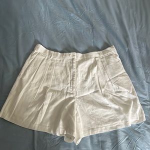 Abercrombie & Fitch White Linen Shorts XL NWT